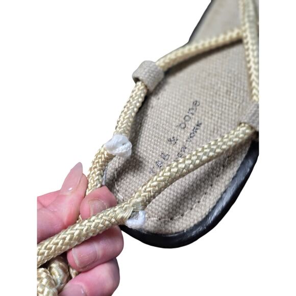 Rag & Bone new Infinity Sandal size 39 size 10 *rope flaws see photos - Picture 4 of 10